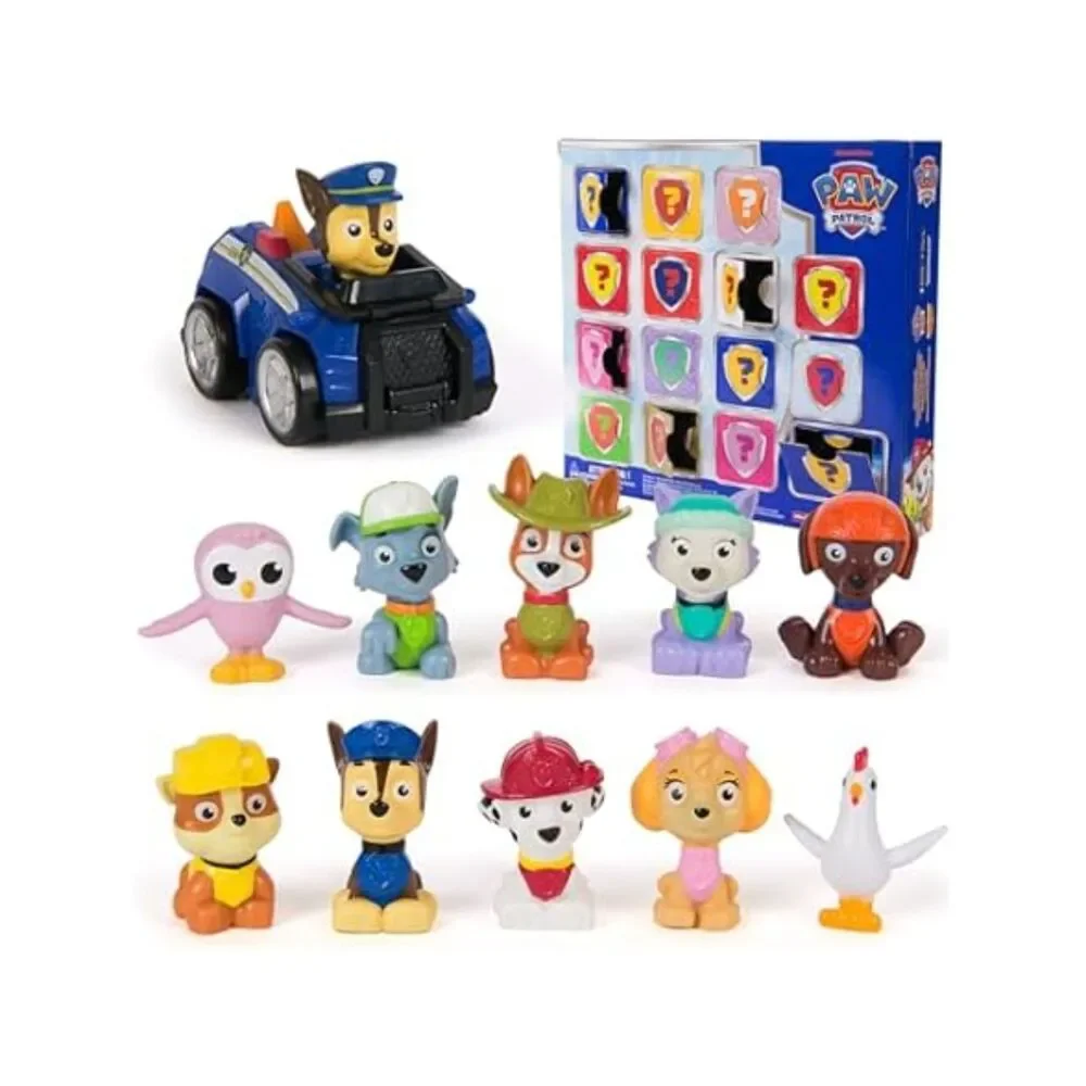 Paw Patrol Rewards Box Gift Pack, 8 Mini Figures, 2 Animal Figures, 4 Sticker Sh